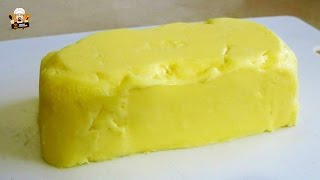 HOW TO MAKE HOMEMADE BUTTER IN 3 MINUTES RECIPE [upl. by Yrevi]