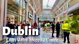 Crowd in Liffey valley shopping Center  Dublin Ireland 🇮🇪  4K walking tour [upl. by Liatnahs504]