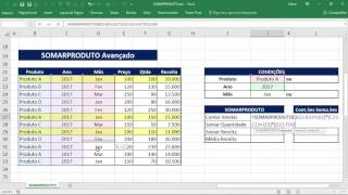 Excel  SOMARPRODUTO  Domine a poderosa função Somarproduto [upl. by Armbrecht]