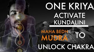 ACTIVATE KUNDALINI  OPEN ALL THE CHAKRAS WITH ONE MUDRA  MAHA BHED MUDRA  HOW TO OPEN CHAKRA [upl. by Natsud710]