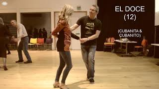 Cuban Salsa Moves 8  El doce 12 Cubanita amp Cubanito [upl. by Karame]