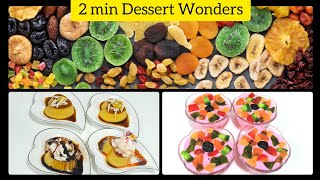 Fast Easy amp Impressive 2Minute Dessert Recipes With Presentation Inspiration [upl. by Salema471]