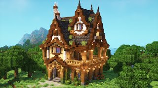 Minecraft Fantasy House  Minecraft Tutorial [upl. by Hoo]