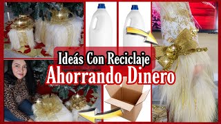 RECICLA Y CREA PARA NAVIDAD manualidades 2024 [upl. by Ecinna]