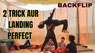 How🤔 to Do Backflip at home in 2 steps✌️  Backflip Landing Perfect😱 karo 2 step mai  in Hindi [upl. by Arraeis]