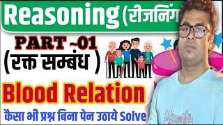 BLOOD RELATION रक्त सम्बंध ट्रिक BLOOD RELATION ke tricks for all govt exams BY BHUSHAN SIR DEAR [upl. by Reyaht]