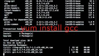 how to install gcc on rhellinuxcentosgcc install [upl. by Noy]