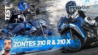 ZONTES 310 R et 310 X  TEST MOTORLIVE EXCLUSIF [upl. by Tasia]