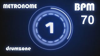 드럼존 메트로놈 70 BPM  Metronome  Click amp Voice  1 hour [upl. by Euqnimod184]