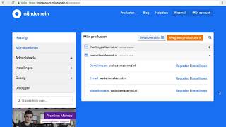 Inloggen in Websitemaker  Mijndomein [upl. by Esineg]