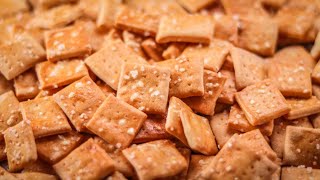 Perfect Saltine Crackers  Super Easy and Quick Crispy Cracker Recipe [upl. by Bloch638]