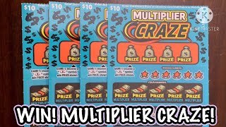 WIN MULTIPLIER CRAZE CA Scratchers [upl. by Ialocin]