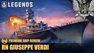 WoWS Legends  Giuseppe Verdi  Premium Ship Review [upl. by Rubia]