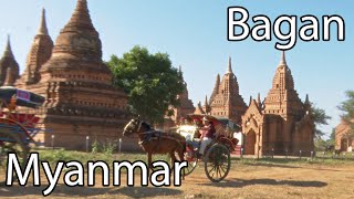 Visit Bagan over 2000 Buddhist temples and pagodas Myanmar 4K [upl. by Nellir869]