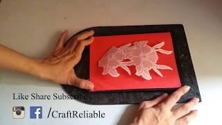 Parchment Craft Paper  Pergamano  Part 2 Of 2  Sketching  Cutting  CraftReliable [upl. by Oirazan828]