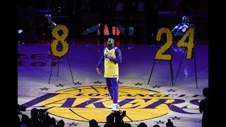 Los Angeles Lakers Pay Tribute To Kobe Bryant [upl. by Stephana]