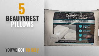 Top 10 Beautyrest Pillows 2018 BeautyRest Black Luxurious Down Alternative Pillows 400 Thread [upl. by Esirehc388]