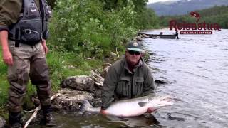 Reisastua Lodge  Big Salmon Fishing in Norway [upl. by Ellirehs]