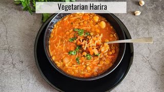 Moroccan soup Harira vegan recipe [upl. by Marriott212]