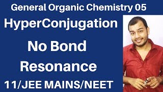 Organic Chemistry  GOC 05  Hyperconjugation Effect in Carbocation  Free Radical JEE MAINSNEET [upl. by Lonne348]