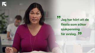 Försäkringskassan förklarar Får de flesta som söker sjukpenning avslag [upl. by Dobbins]