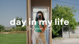 Life in Bulgaria daily vlog  A realistic day in my life small town living amp family time 🍅 🌾 [upl. by Ahsuatal]