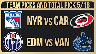 NHL Picks amp Predictions Today 51624  NHL Picks Today 51624  Best NHL Bets [upl. by Kynan]