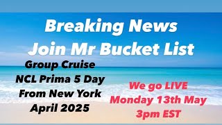 New Group Cruise With Mr Bucket List April 2025 New York To Bermuda [upl. by Emile]