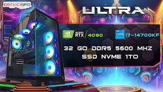 DECLICINFOcom  CONFIG ULTRA RTX4090 et I714700KF 032024 [upl. by Kaylee441]