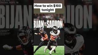 How to win 100 on tonight’s Eagles vs Falcons Monday Night Football game nfl eagles falcons 🏈 [upl. by Aileahcim]