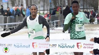 Jebitok and Nimubona victorious in Hannut  CrossCup Hannut 2024 [upl. by Kendrah711]