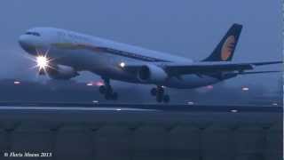 Jet Airways A330300 VTJWS Landing Brussels Airport [upl. by Suzetta]