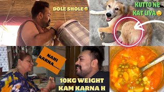 Drummy Se Excercise Hori Hai😅Johny Ko Kutto Ne Kat Liya😲Suno Mata Kya Khri H😂Bnaya Matar alo Paneer [upl. by Glory]