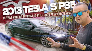 2013 TESLA S P85  Is that kind of EV what is still good after 10 years  Deep Review Pros and Cons [upl. by Hairabez878]