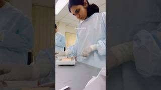 Suturing surgical skills workshopmedicalcollegelife life mbbs mamc medico [upl. by Nahor170]