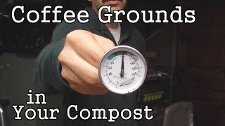 Using Coffee Grounds to Heat Up Compost in Your Tumbling Composter for FREE [upl. by Eninej481]