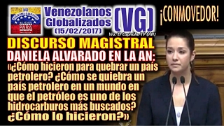 ¡CONMOVEDOR – Discurso Magistral de Daniela Alvarado en la Asamblea Nacional  VG [upl. by Gessner]