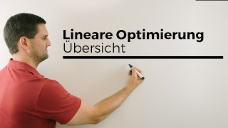 Lineare Optimierung Übersicht Ablauf Grundlagen Variablen Nebenbedingung Zielfunktion [upl. by Aicilf]