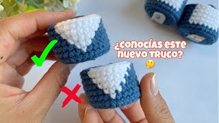 Aprende NUEVA TÉCNICA cambio de color crochet amigurumi ¿Lo sabías 😮 [upl. by Klemperer]