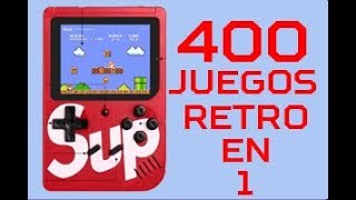 La mejor consola retro con 400 juegos en 1  Unboxing y review 2019 [upl. by Hymen148]