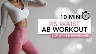 10 MIN XS WAIST WORKOUT  Slim Waist amp Trained Abs  Eylem Abaci [upl. by Rettig]