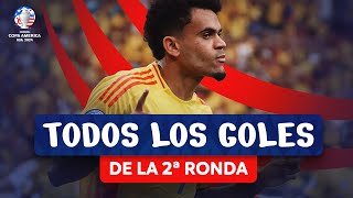 TODOS LOS GOLES DE LA 2ª RONDA  CONMEBOL COPA AMÉRICA USA 2024™ [upl. by Htelimay]