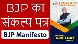 BJP Manifesto Analysis BJP का संकल्प पत्र All You need to Know [upl. by Caryl]