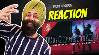 REACTION on Unforgettable Official Video  Diljit Dosanjh  Intense [upl. by Canty]