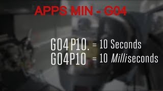 Haas Apps Minute  Correctly Formatting G04 [upl. by Odlanyar]