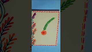 Awesome cover page design with flower drawing coverpage viralvideo art [upl. by Ahnavas416]