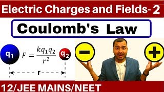 Electric Charges and Fields 02  Coulombs Law and Force Between Multiple Charges JEE MAINSNEET [upl. by Madelon]