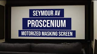 SeymourAV Proscenium Motorized Masking Screen Review [upl. by Sharla]