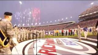 2010 NASCAR NATIONAL ANTHEM 29th DIV BAND [upl. by Elatnahs]