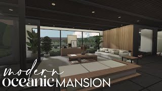 Bloxburg  Modern Oceanic Mansion  House Build [upl. by Ahsinelg424]